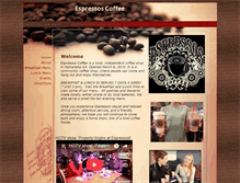 Tablet Screenshot of espressoscoffee.biz